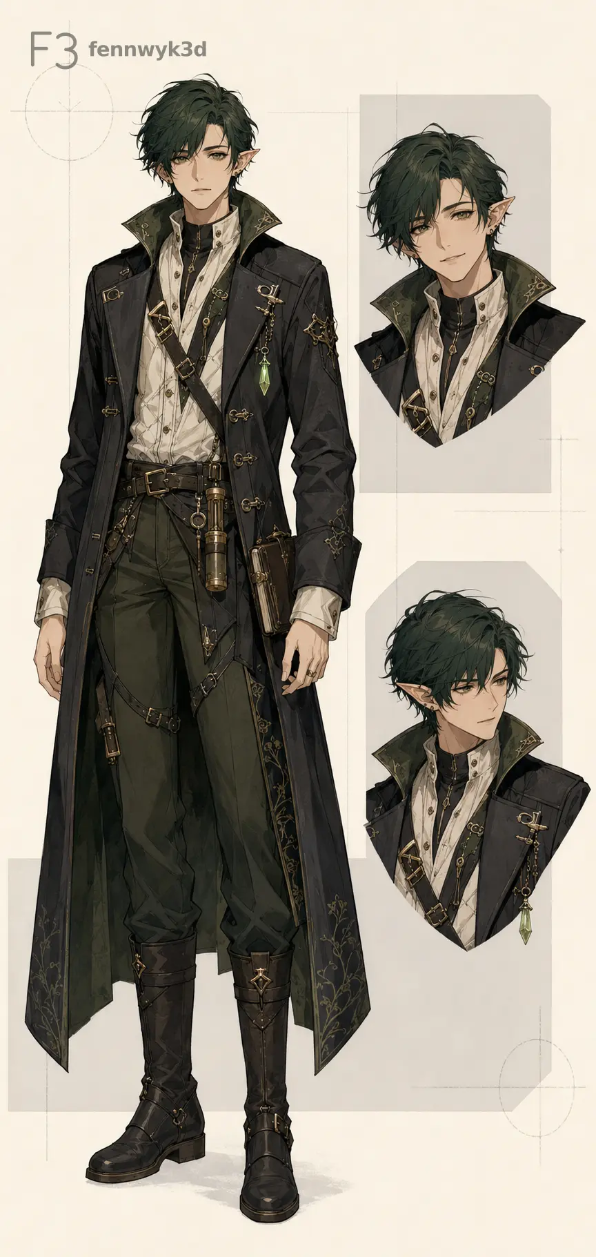Fantasy Live2D full model art study